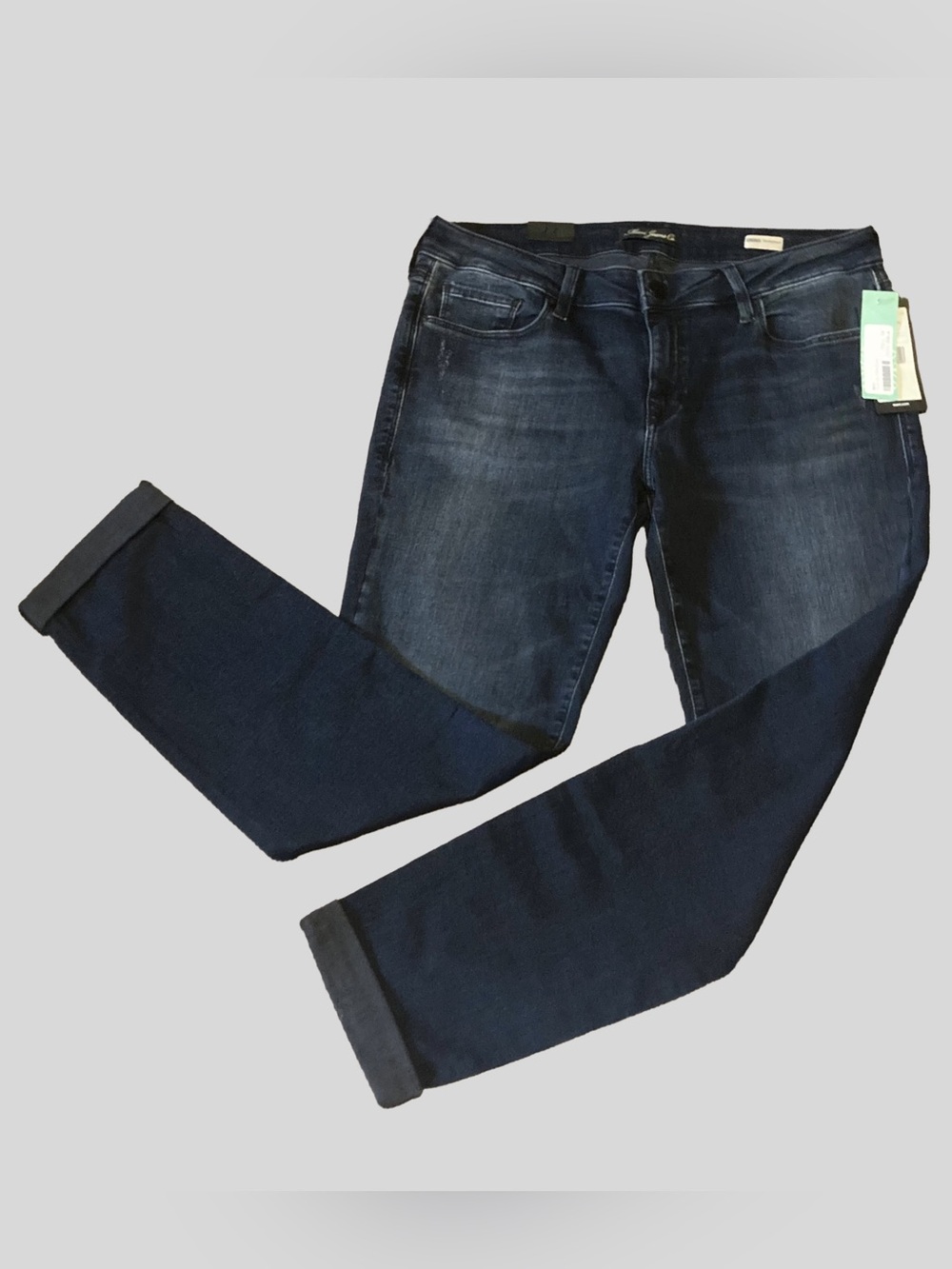 NEW Mavi Emma Slim Boyfriend Jeans 32x32, Ink Used Tribeca Wash 99% cotton 2010s